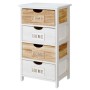 Chest of drawers Gift Decor HW6650-4D Home White Brown 40 x 73,5 x 29 cm