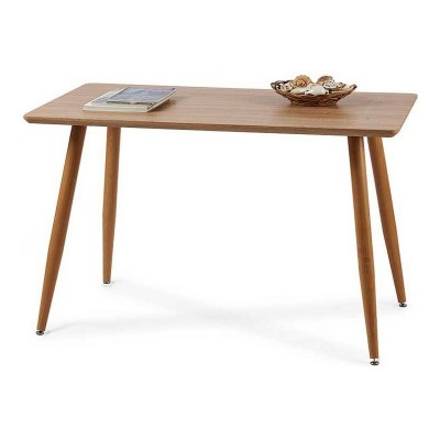 Table de Salle à Manger Métal Marron Mélamine DM (120 x 70 x 75 cm)