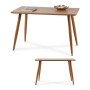 Dining Table Metal Brown Melamin DM (120 x 70 x 75 cm)