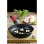 Non-stick frying pan BRA A411222 Ø 22 cm Black Red Stainless steel Aluminium