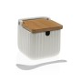 Sugar Bowl Versa White Ceramic Bamboo Dolomite 8,3 x 8,3 x 8,3 cm