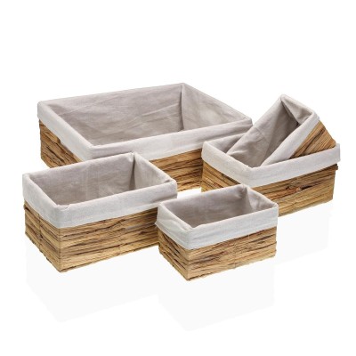 Make-up organizer Versa Cinth Water hyacinth 40 x 30 x 15 cm 30 x 15 x 40 cm 21 x 13 x 11 cm 25,5 x 17 x 13 cm