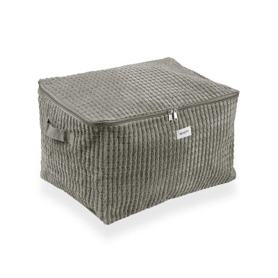 Storage Box Versa Corduroy 38 x 26 x 26 cm Khaki