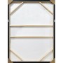 Painting Home ESPRIT Red Abstract Modern With relief 103 x 4 x 143 cm