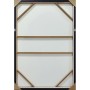 Painting Home ESPRIT Black Golden 83 x 4 x 123 cm (2 Units)