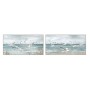 Painting Home ESPRIT Blue White Mediterranean Seagull 140 x 3,7 x 70 cm (2 Units)
