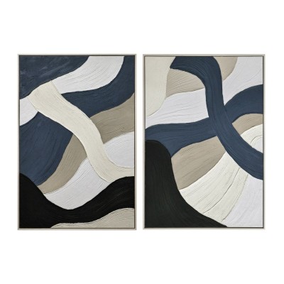 Painting Home ESPRIT Blue White Modern Urban (2 Units)