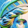 Painting Home ESPRIT Blue Green Modern 83 x 3 x 83 cm (2 Units)