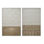 Painting Home ESPRIT White Beige Modern Scandinavian 83 x 4 x 123 cm (2 Units)