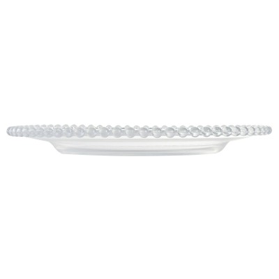 Assiette plate Home ESPRIT Transparent Verre 27 X 27 X 2,6 CM