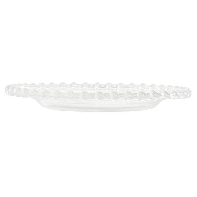 Assiette plate Home ESPRIT Transparent Verre 15,6 x 15,6 x 1,7 cm