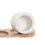 Salt and Pepper Shakers Home ESPRIT White Black Natural Stainless steel Acacia 20 X 10 X 7,6 CM