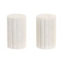 Salière et Poivrière Home ESPRIT Blanc Urbaine 4,5 x 4,5 x 8 cm