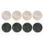 Dessous de verres Home ESPRIT Vert Beige Marbre 10 x 10 x 5 cm (2 Unités) (4 Unités)