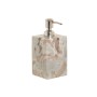 Distributeur de Savon Home ESPRIT Blanc Marron Marbre Moderne 7,5 x 7,5 x 18 cm