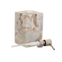 Distributeur de Savon Home ESPRIT Blanc Marron Marbre Moderne 7,5 x 7,5 x 18 cm