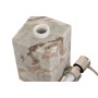 Soap Dispenser Home ESPRIT White Brown Marble Modern 7,5 x 7,5 x 18 cm