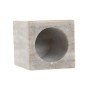 Toothbrush Holder Home ESPRIT White Brown Marble 7,5 x 7,5 x 10,5 cm