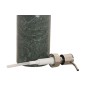 Distributeur de Savon Home ESPRIT Vert Argenté Acier inoxydable Marbre Moderne 7,5 x 7,5 x 18 cm