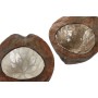 Vide-poches Home ESPRIT Blanc Beige 22 x 18 x 8 cm (2 Unités)