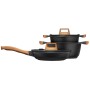 Cookware Smile MGK-23 Black Wood 7 Pieces