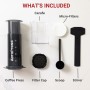 Portable Coffee Maker Aeropress XL Black Transparent Natural rubber polypropylene