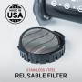 Coffee Maker Filter Aeropress 085276081885 Grey Stainless steel 1 Piece