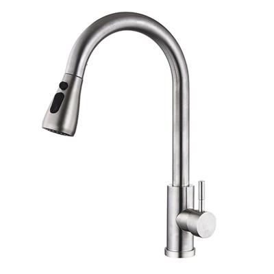 Mitigeur Fontastock Gris Acier inoxydable Céramique Forme en C