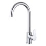 Mitigeur Fontastock Chrome Acier inoxydable Céramique Alliage de Zinc Forme en C