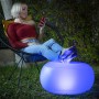 Siège gonflable avec LED multicolore et télécommande InnovaGoods Blanc (Reconditionné A)
