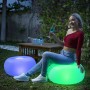Siège gonflable avec LED multicolore et télécommande InnovaGoods Blanc (Reconditionné A)