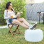 Siège gonflable avec LED multicolore et télécommande InnovaGoods Blanc (Reconditionné A)