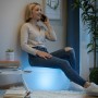 Siège gonflable avec LED multicolore et télécommande InnovaGoods Blanc (Reconditionné A)