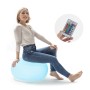 Siège gonflable avec LED multicolore et télécommande InnovaGoods Blanc (Reconditionné A)