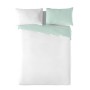 Housse de Couette Naturals FUNDA NORDICA BICOLOR REVERSIBLE Blanc Vert 200 x 200 cm Réversible
