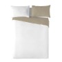 Housse de Couette Naturals FUNDA NORDICA BICOLOR REVERSIBLE Blanc Beige 140 x 200 cm Réversible
