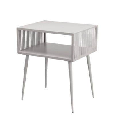 Table d'appoint Gift Decor 24303-GREY Gris 46,5 x 36,2 x 55,5 cm