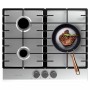 Plaque au gaz Cecotec Bolero Squad G 3200F Inox 6250 W 58 x 50 cm