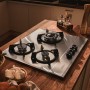 Gas Hob Cecotec Bolero Squad G 3200S Inox 6250 W 58 x 50 cm
