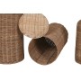 Set of 3 Vases Home ESPRIT Brown Metal Natural 25 x 25 x 82 cm (3 Pieces)