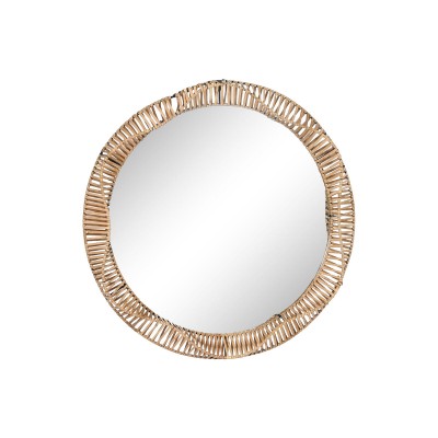 Miroir mural Home ESPRIT Naturel Tropical 70 x 6 x 70 cm