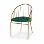 Chair Gift Decor 019 D 019 D Green Golden Polyester Iron 51 x 81 x 52 cm Bars (2 Units)