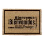 Paillasson EDM 74773 Marron Noir Châtain Clair Marron Intense 2/8-negro azulado 60 x 40 cm Rectangulaire