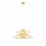 Ceiling Light DKD Home Decor 50 x 50 x 22 cm Light brown Bamboo 50 W