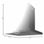 Conventional Hood Cecotec Bolero Flux TM 603500 Steel 51,5 x 60 cm