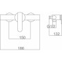 Shower Column Imex ROMA NM  BDR001-5NG Stainless steel ABS 150 cm 2 Positions