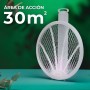 Raquette tueuse d’insectes rechargeable avec LED JATA MOST3555 Métal Plastique