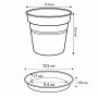Pot Elho Noir Plastique Rond