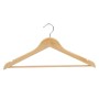 Set of Clothes Hangers Kipit 79419 79419 Brown Wood Metal 44,5 x 1,2 x 23 cm 43,5 x 23 x 10 cm 44,5 x 23 x 10 cm (8 Units)