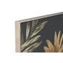 Toile Home ESPRIT Noir Vert Doré Palmiers Tropical 103 x 4,5 x 143 cm (2 Unités)